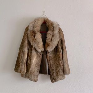 Vintage Rabbit Fur Coat